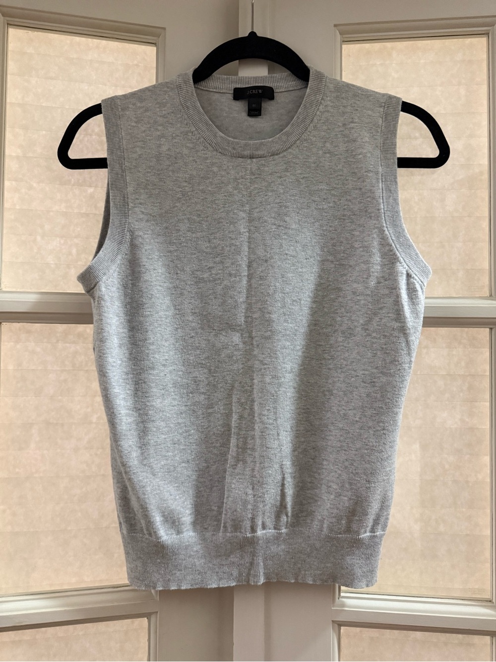 J. Crew Light Gray Sleeveless Knit Tank